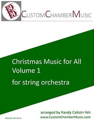 Christmas Carols for All, Volume 1 (for String Orchestra) Orchestra sheet music cover Thumbnail